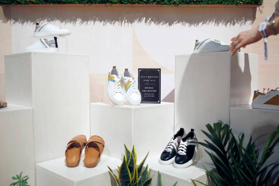 Seychelles' upcoming unisex collection projected to be sold in 2020 on display at the Seychelle ...