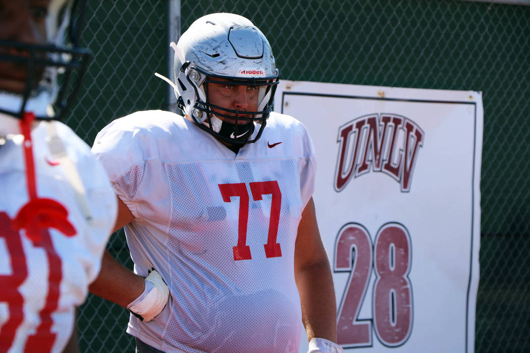 UNLV offensive lineman Jackson McCullough. Courtesy of UNLV athletics.