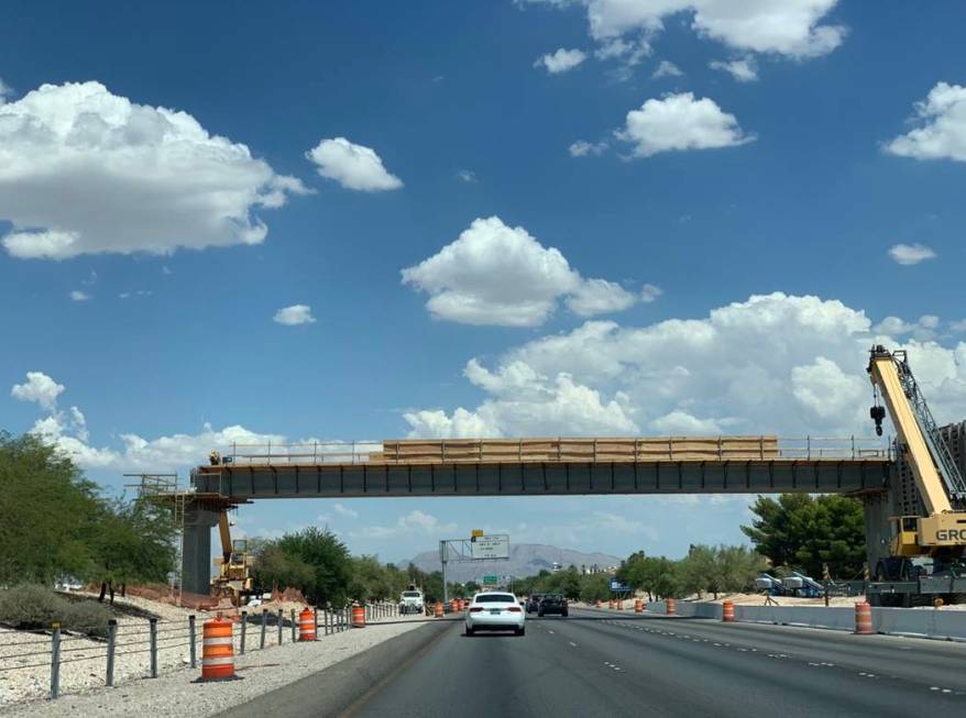 A $9 million pedestrian bridge crossing Summerlin Parkway will link a large segment of the comm ...