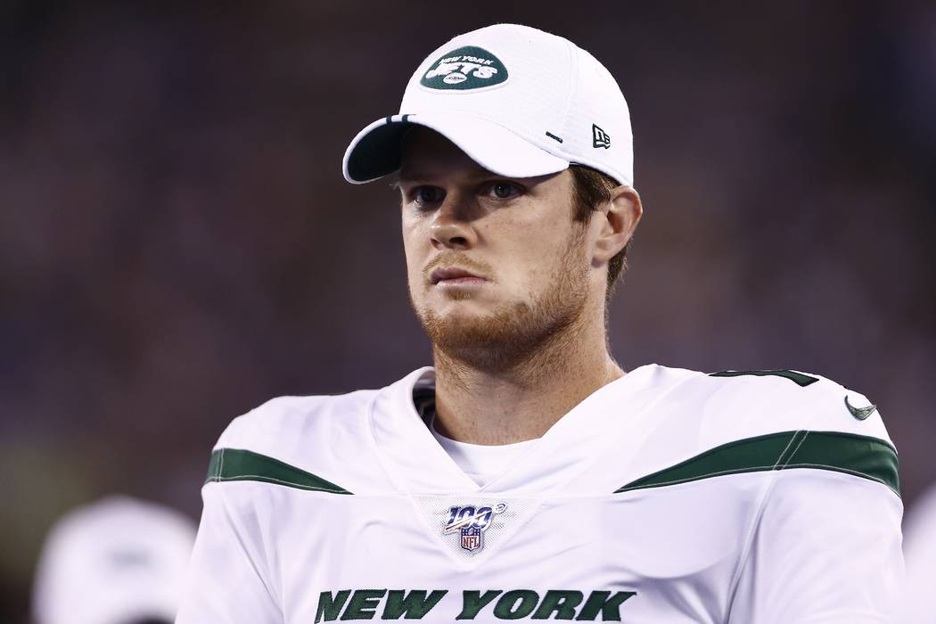 New York Jets quarterback Sam Darnold during the second half of a preseason NFL football game a ...