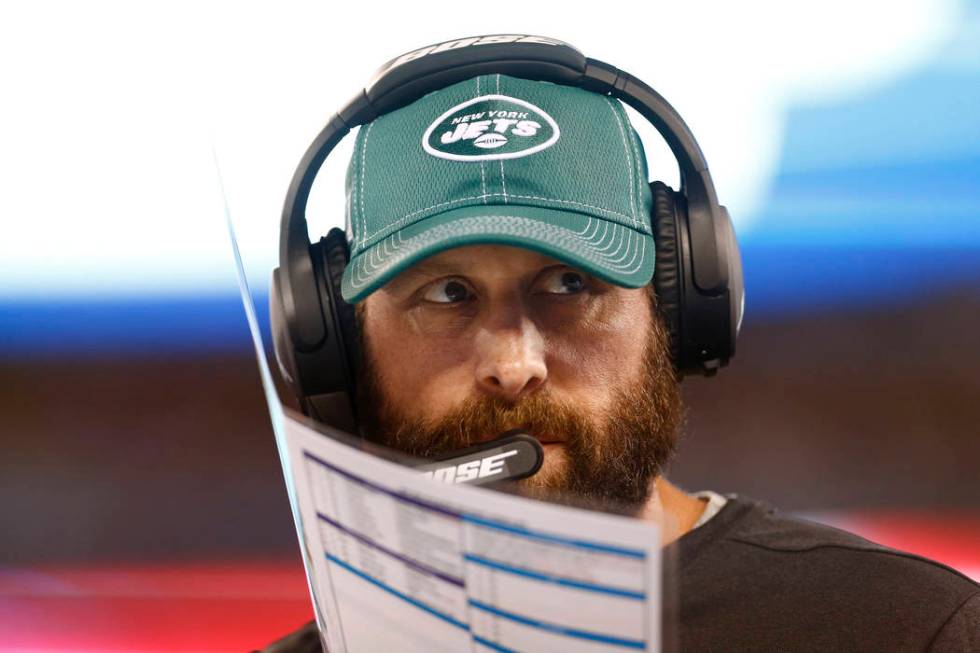 New York Jets coach Adam Gase watches his team play during the second half of a preseason NFL f ...