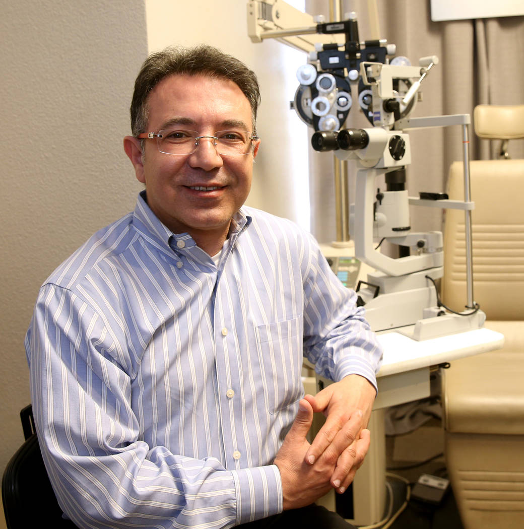 Dr. Jack Abrams at his Abrams Eye Institute offices in Las Vegas Tuesday, Aug. 13, 2019. Abrams ...