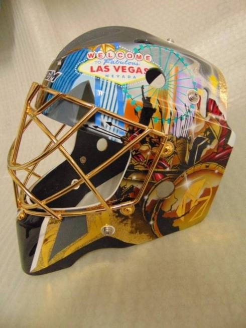 Golden Knights' Marc-Andre Fleury's new mask (InGoal Magazine/Stephane Bergeron)