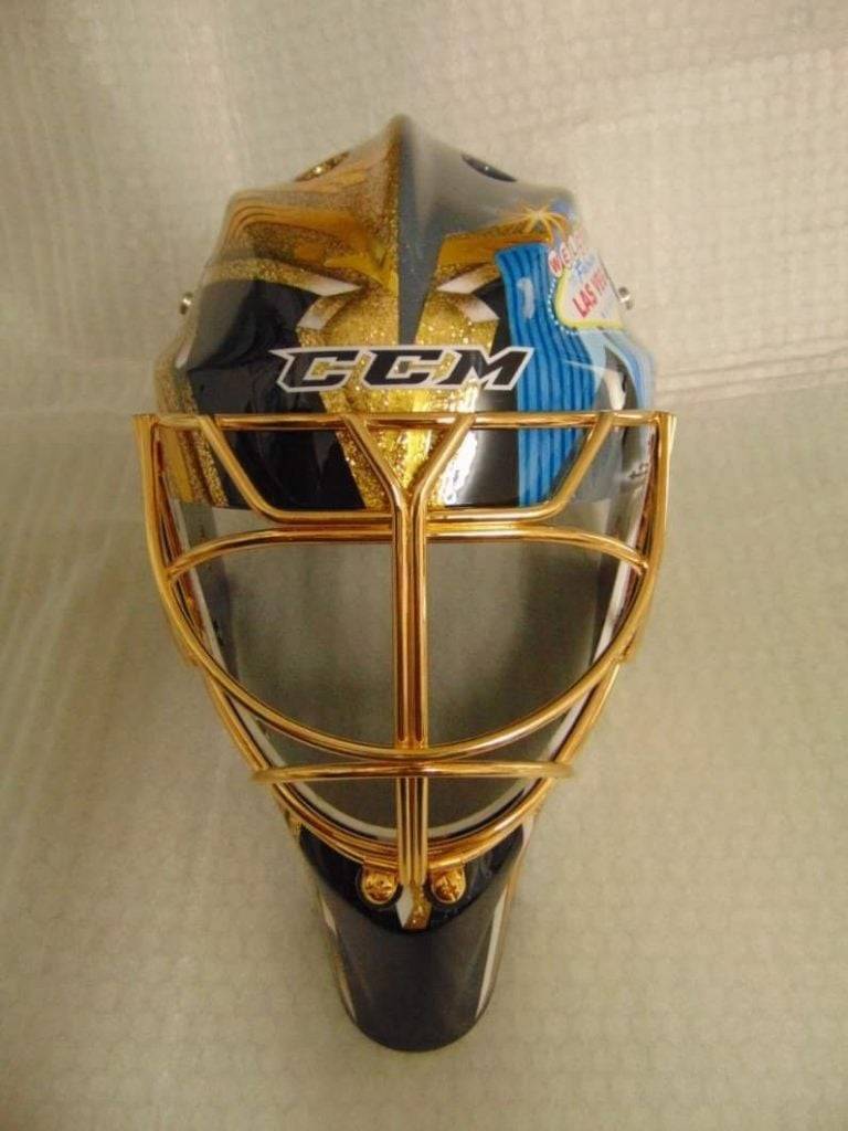 Golden Knights' Marc-Andre Fleury's new mask (InGoal Magazine/Stephane Bergeron)