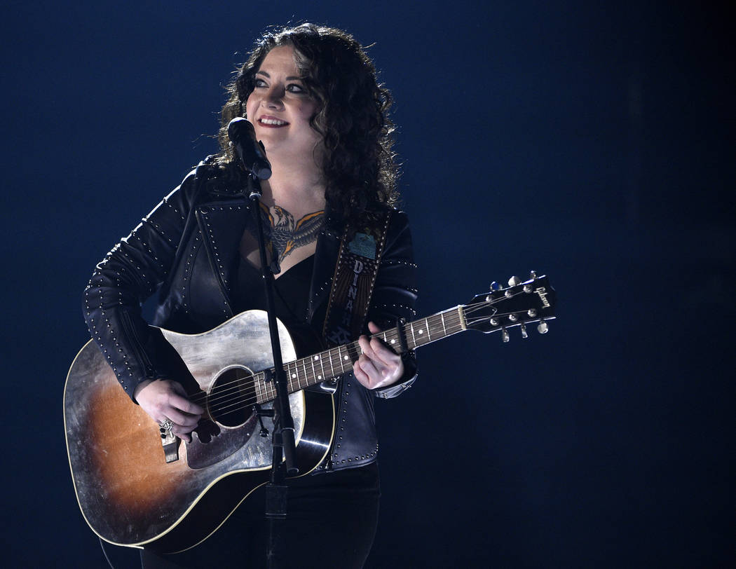 Ashley McBryde performs "Girl Goin' Nowhere" at the 54th annual Academy of Country Music Awards ...