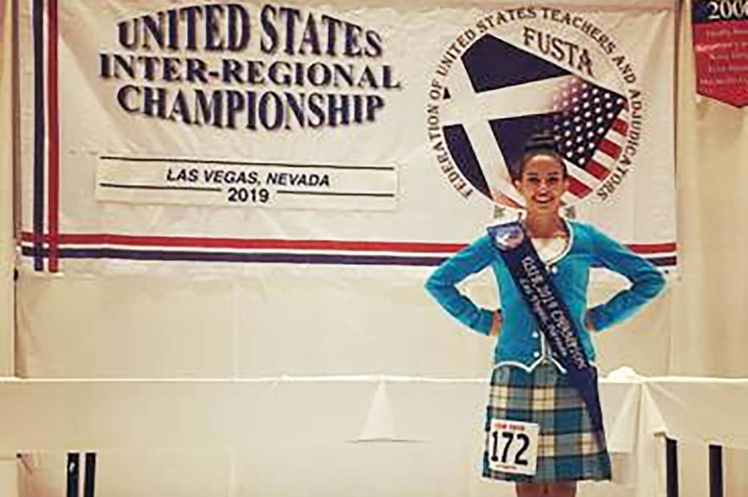 Erica Stewart, a sophomore at Coronado High School in Henderson, was the national champion amon ...