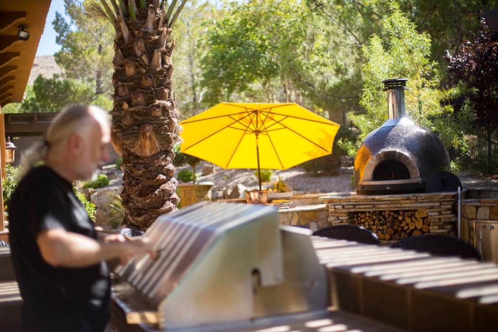 The backyard kitchen of Hubert Keller, chef of Fleur de Lys and Fleur, in Las Vegas, Thursday, ...