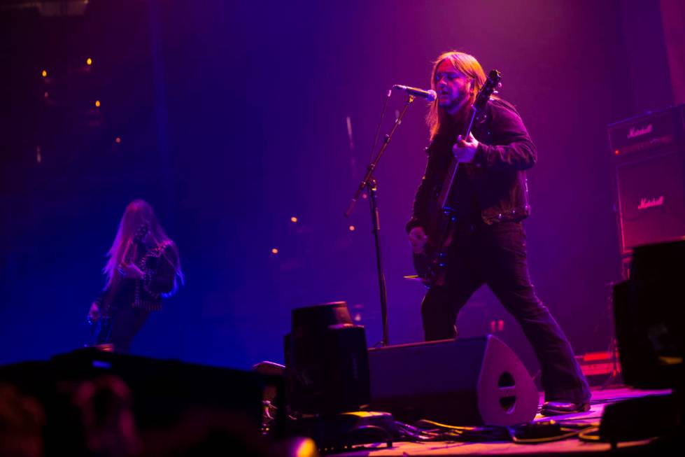 Jus Oborn, of Electric Wizard, performs at the Mandalay Bay Events Center during the Psycho Las ...