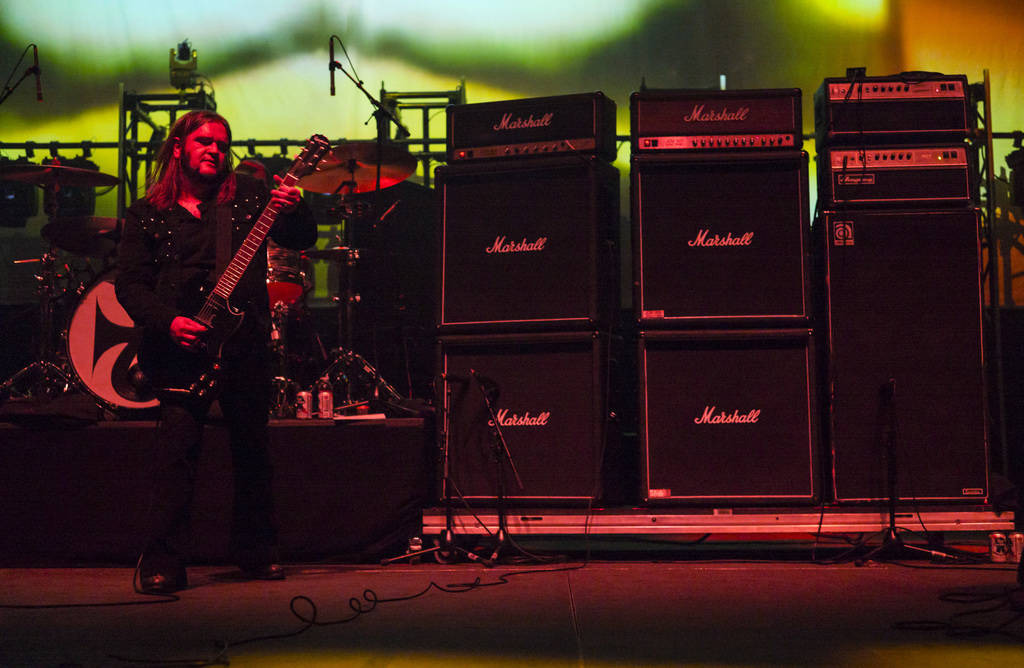 Jus Oborn, of Electric Wizard, performs at the Mandalay Bay Events Center during the Psycho Las ...