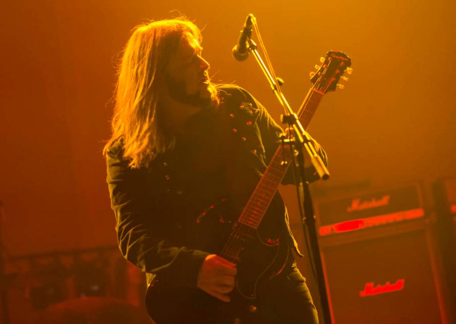 Jus Oborn, of Electric Wizard, performs at the Mandalay Bay Events Center during the Psycho Las ...