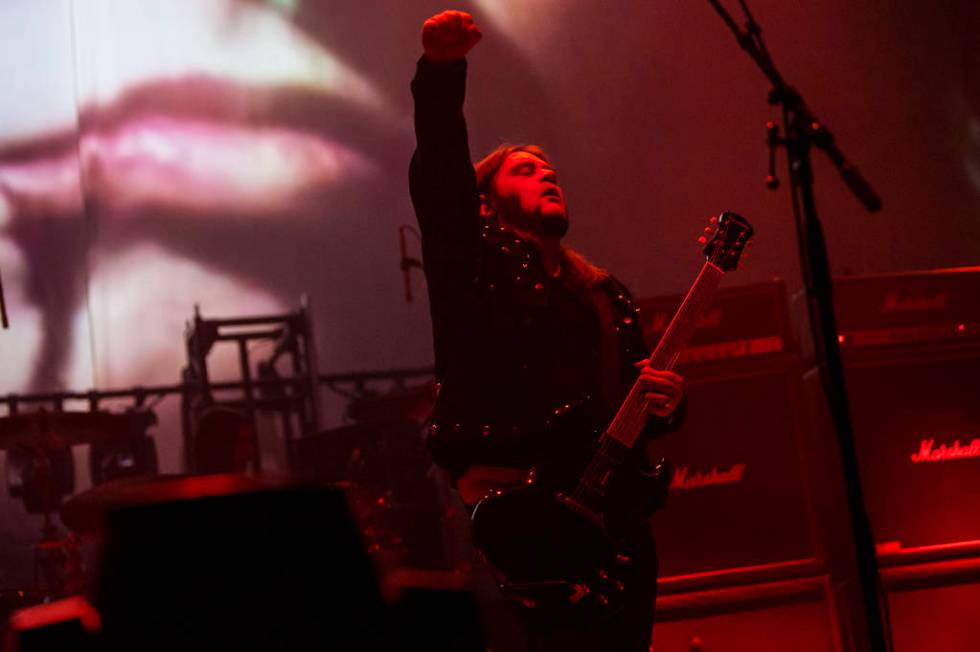 Jus Oborn, of Electric Wizard, performs at the Mandalay Bay Events Center during the Psycho Las ...