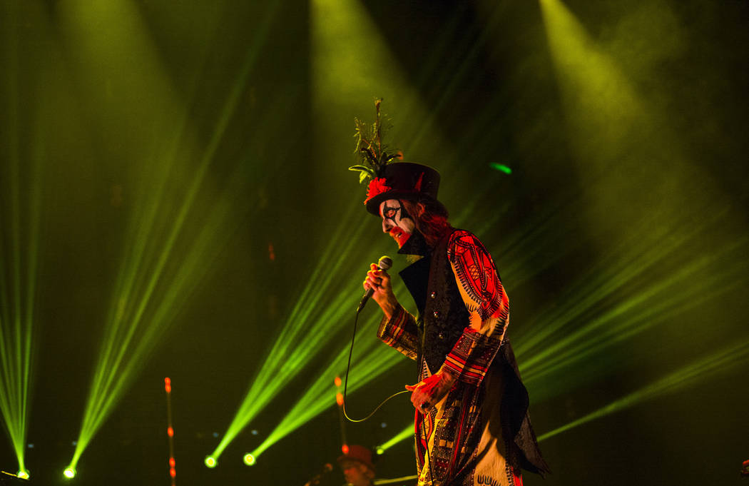 Arthur Brown of The Crazy World of Arthur Brown performs at the Mandalay Bay Events Center duri ...