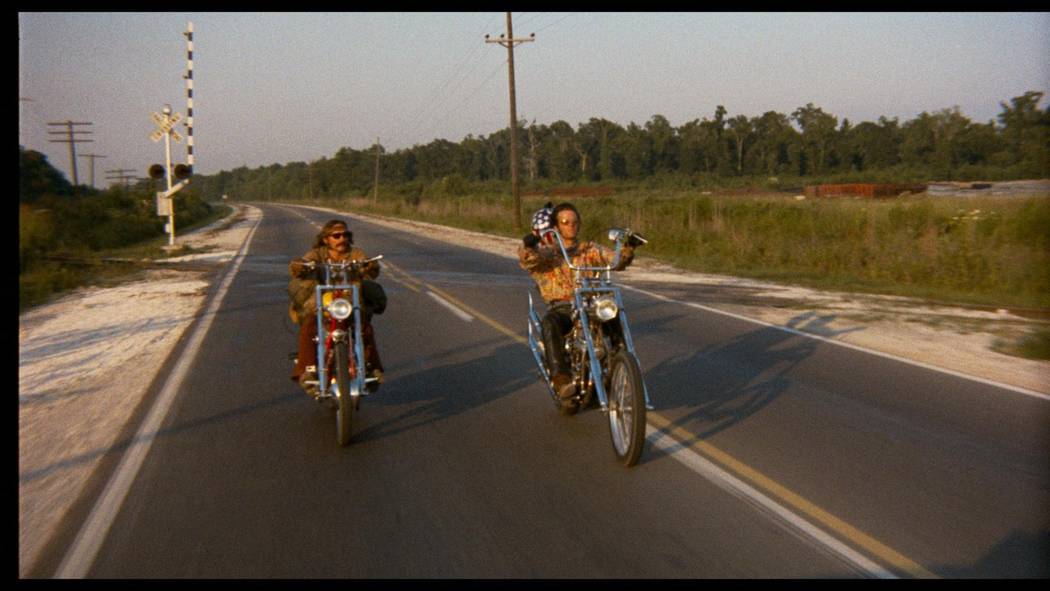 Peter Fonda and Dennis Hopper star in "Easy Rider." (Sony Pictures)