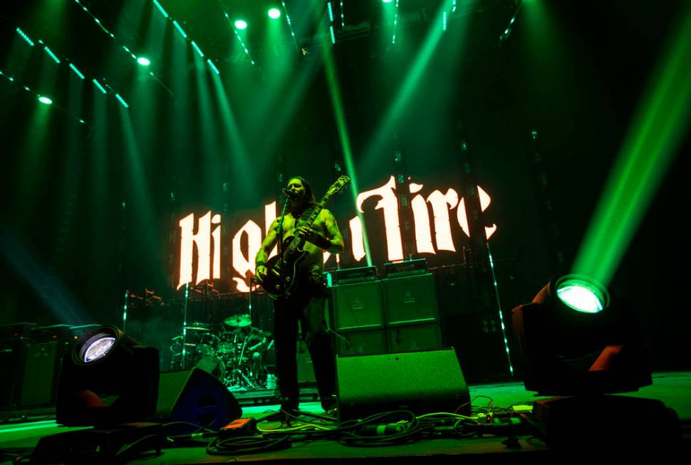 Matt Pike of High on Fire performs at the Mandalay Bay Events Center during the Psycho Las Vega ...