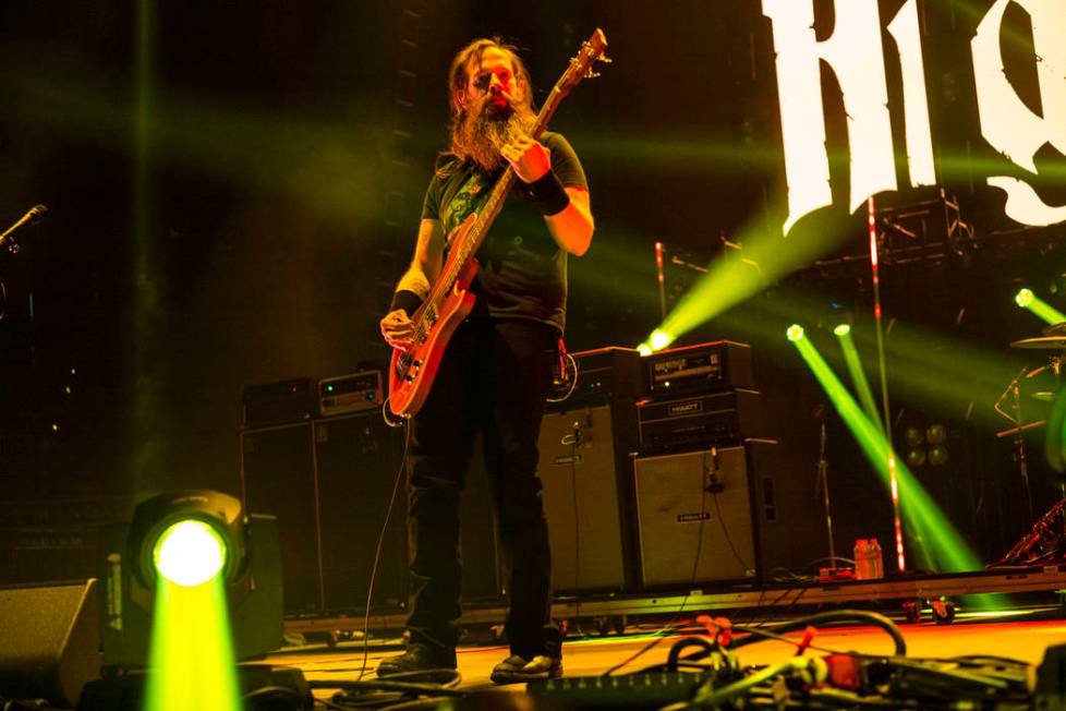 Jeff Matz of High on Fire performs at the Mandalay Bay Events Center during the Psycho Las Vega ...