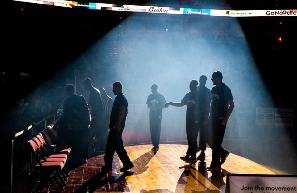 The Washington Generals are introduced as the Harlem Globetrotters bring their 2019 Fan Powered ...