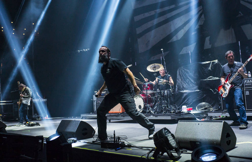 Neil Fallon, of Clutch, performs at the Mandalay Bay Events Center during the Psycho Las Vegas ...