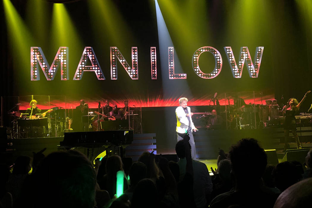 Barry Manilow performs Saturday, Aug. 17, 2019, at the Lunt-Fontanne Theatre on Broadway in New ...