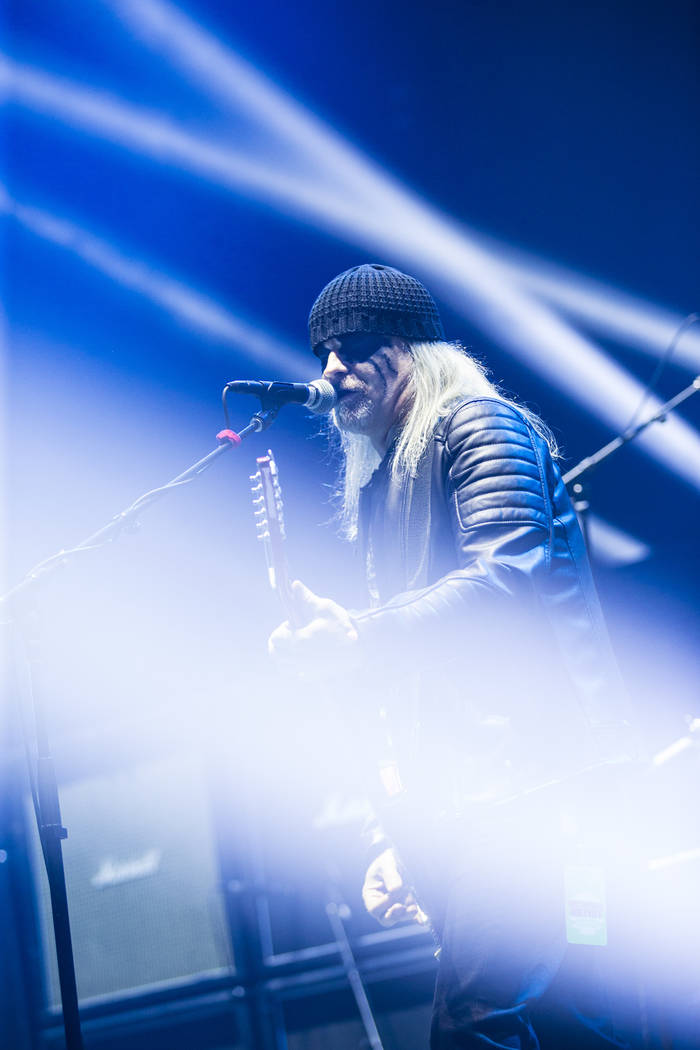 Thomas Gabriel Fischer, or Tom G. Warrior, of Triumph of Death, performs at the Mandalay Bay Ev ...