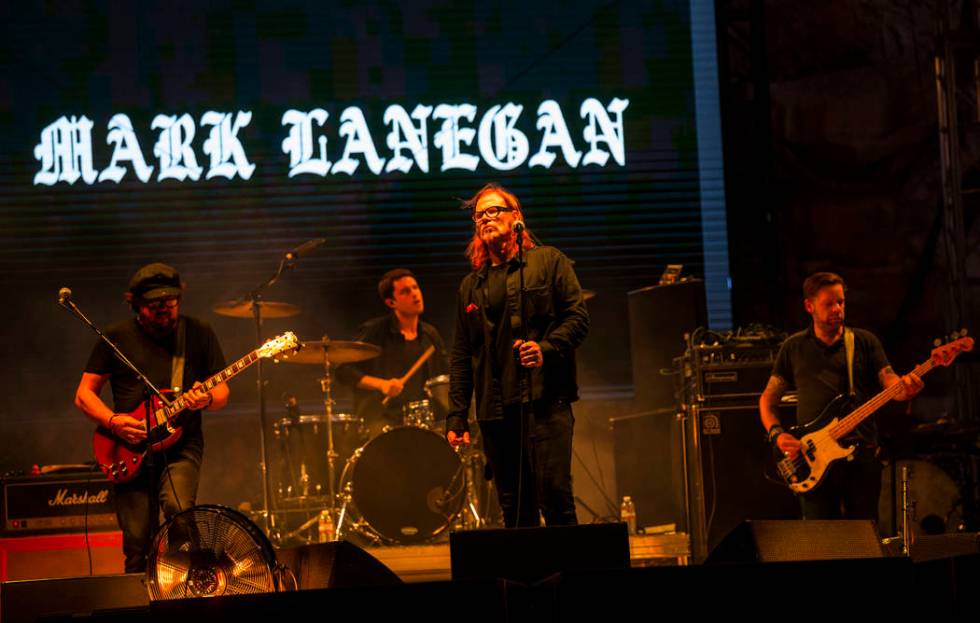 Mark Lanegan performs at the beach stage during the Psycho Las Vegas music festival at Mandalay ...