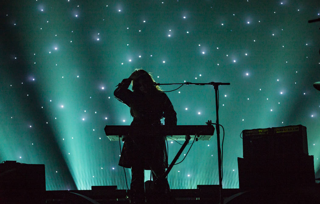 Victoria Legrand, of Beach House, performs at the Mandalay Bay Events Center during the Psycho ...