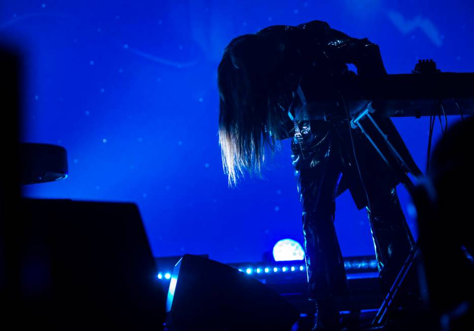 Victoria Legrand, of Beach House, performs at the Mandalay Bay Events Center during the Psycho ...