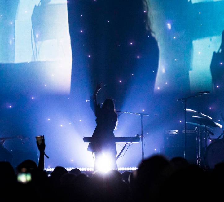 Victoria Legrand, of Beach House, performs at the Mandalay Bay Events Center during the Psycho ...