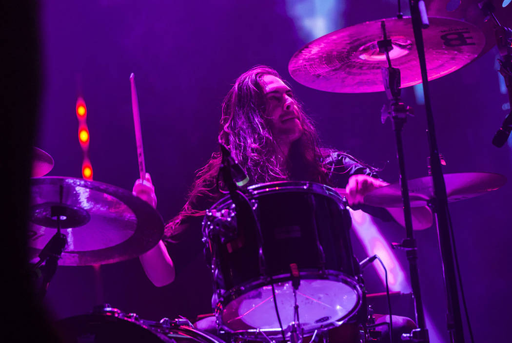 Jon Rice, of Uncle Acid & the Deadbeats, performs at the Mandalay Bay Events Center during ...