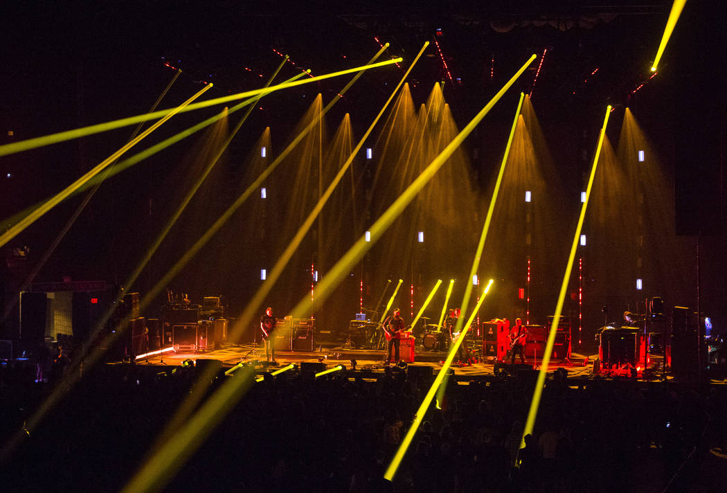 Mogwai performs at the Mandalay Bay Events Center during the Psycho Las Vegas music festival in ...