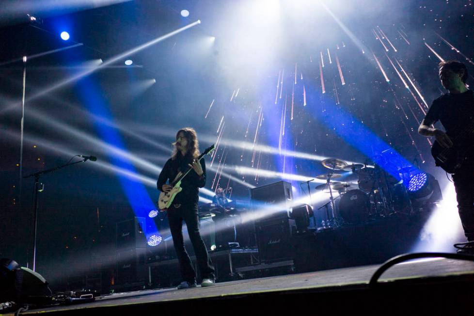 Opeth performs at the Mandalay Bay Events Center during the Psycho Las Vegas music festival in ...