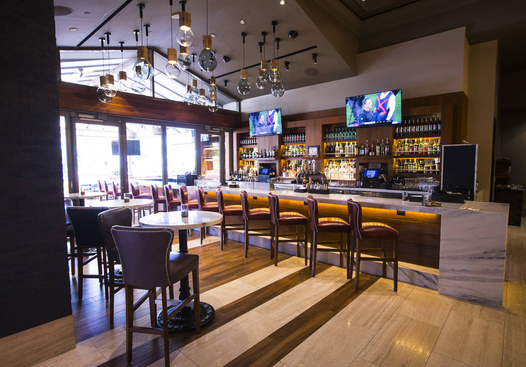 A view of the bar area at Terra Rossa at Red Rock Resort in Las Vegas on Wednesday, Aug. 14, 20 ...