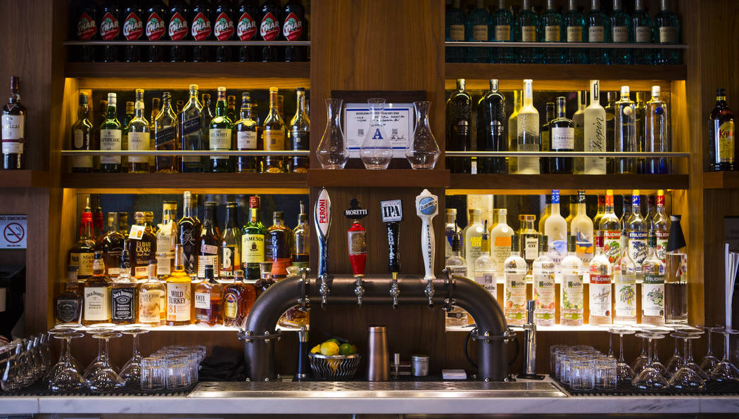 A view of the bar at Terra Rossa at Red Rock Resort in Las Vegas on Wednesday, Aug. 14, 2019. ( ...