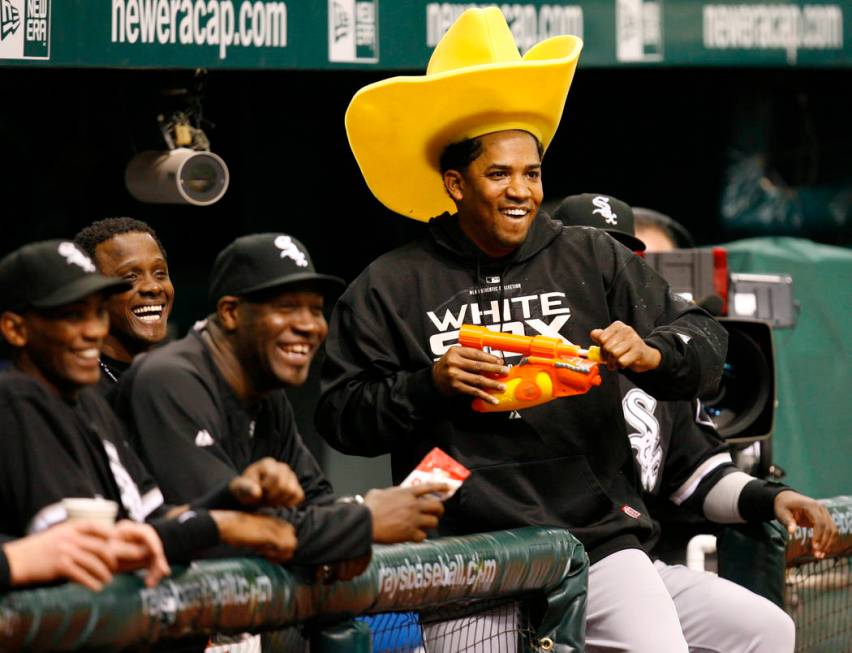 FILE - In this May 31, 2008 file photo, Chicago White Sox pitcher Octavio Dotel, in the cowboy ...