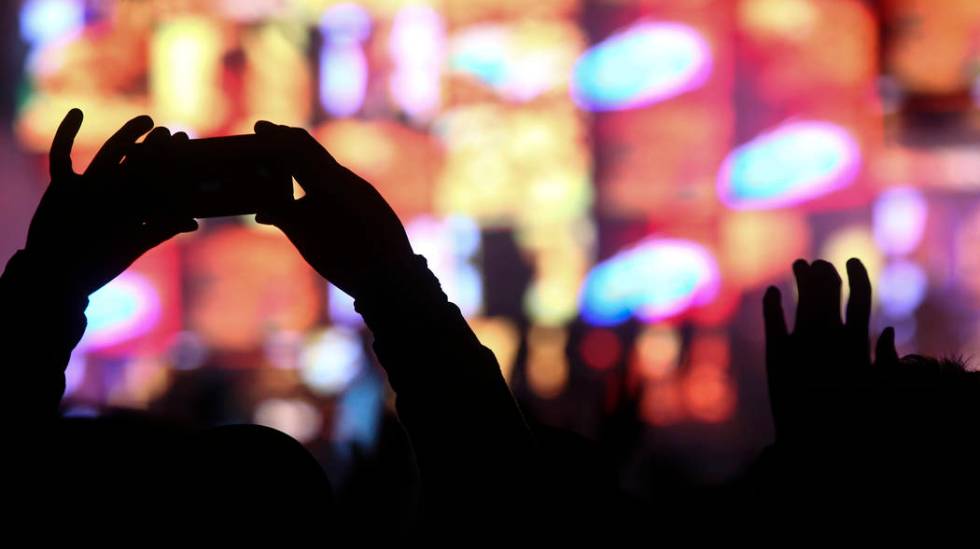 Gorillaz perform at the Downtown stage during the final day of the Life is Beautiful festival i ...