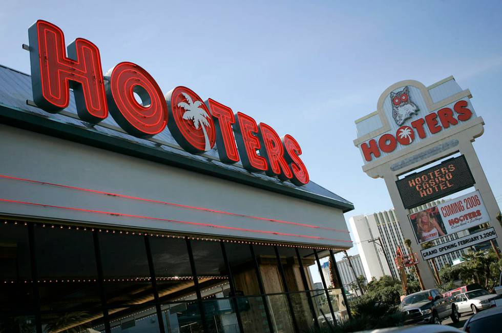 In this Wednesday, Feb.1, 2006 file photo, Hooters hotel-casino, located one block from the Las ...