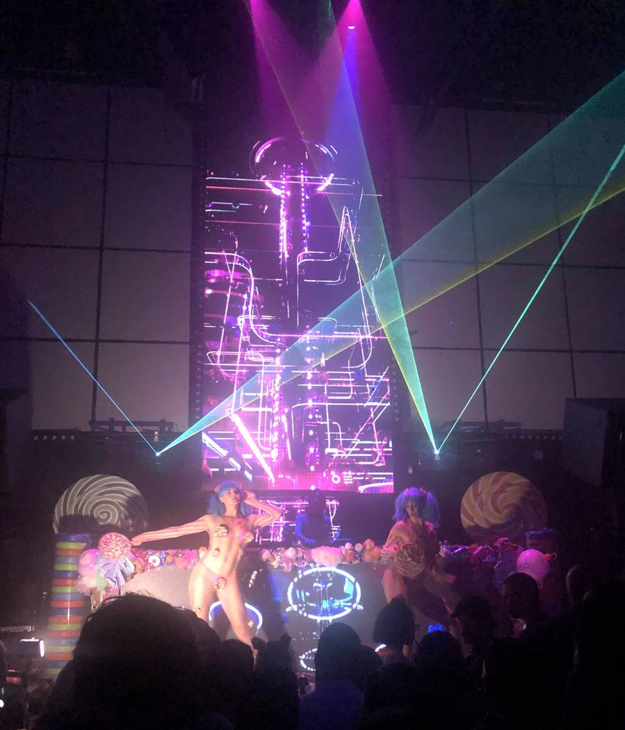 A scene from "Candy World" at Light Nightclub at Mandalay Bay on Saturday, Aug. 24, 2019. (John ...