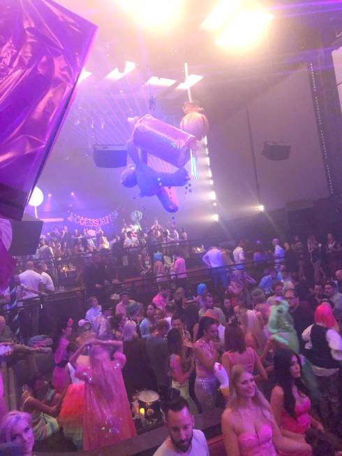 A scene from "Candy World" at Light Nightclub at Mandalay Bay on Saturday, Aug. 24, 2019. (John ...