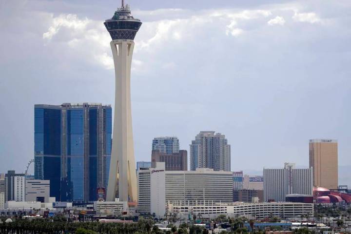 An Aug. 29, 2017, file photo shows the Las Vegas skyline. Las Vegas is set to bid on nearly a h ...