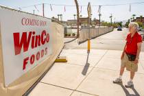 June Petrucci, 76, looks at the coming soon sign as construction is still underway at WinCo Foo ...