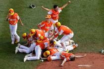 River Ridge, Louisiana celebrates a 8-0 win over Curacao in the Little League World Series Cham ...