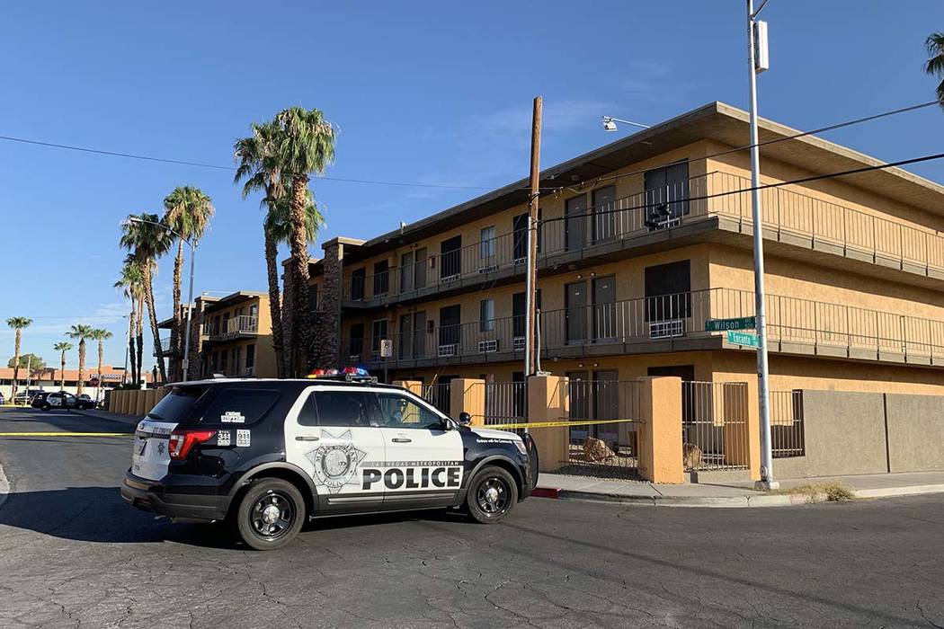 A man was wounded in a shooting at Siegel Suites, 700 Las Vegas Blvd. North, near Bonanza Road, ...