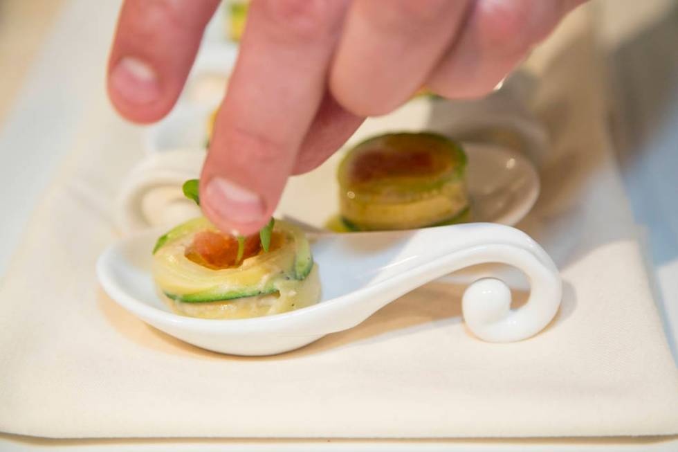 Photo by Rinah Oh French Ratatouille Rolls prepared at the James Beard House in New York City.