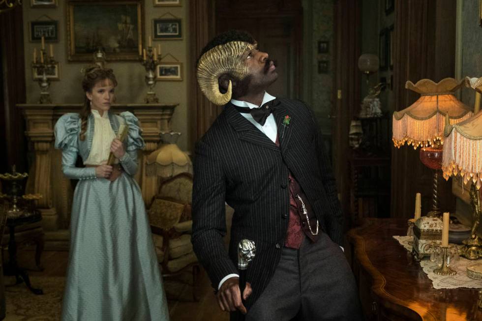 Tamzin Merchant and David Gyasi star in "Carnival Row." (Amazon Prime)