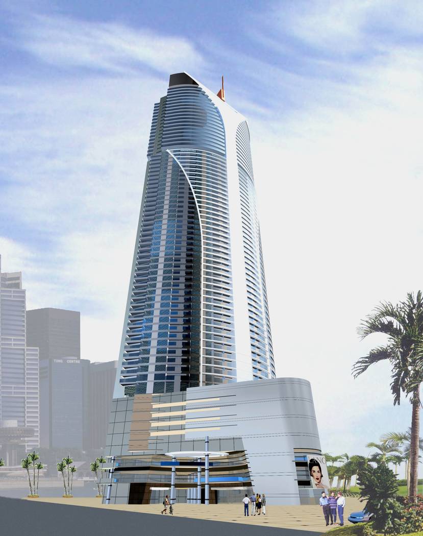 The Ivana Las Vegas, seen in this rendering, was supposed to rise 80 stories at the northeast c ...