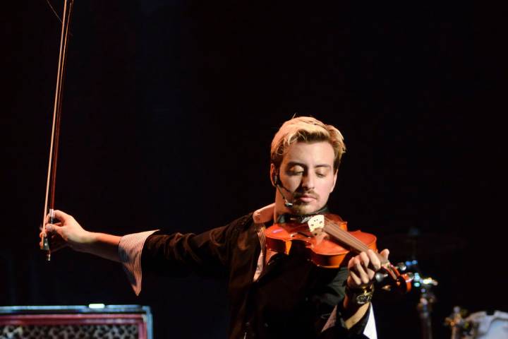 Tommy Wind performs during his show at The Tommy Wind Theater at 3765 Las Vegas Blvd., South, i ...