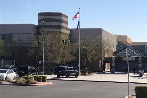 Spring Valley High School in southwest Las Vegas (Lukas Eggen/Las Vegas Review-Journal)