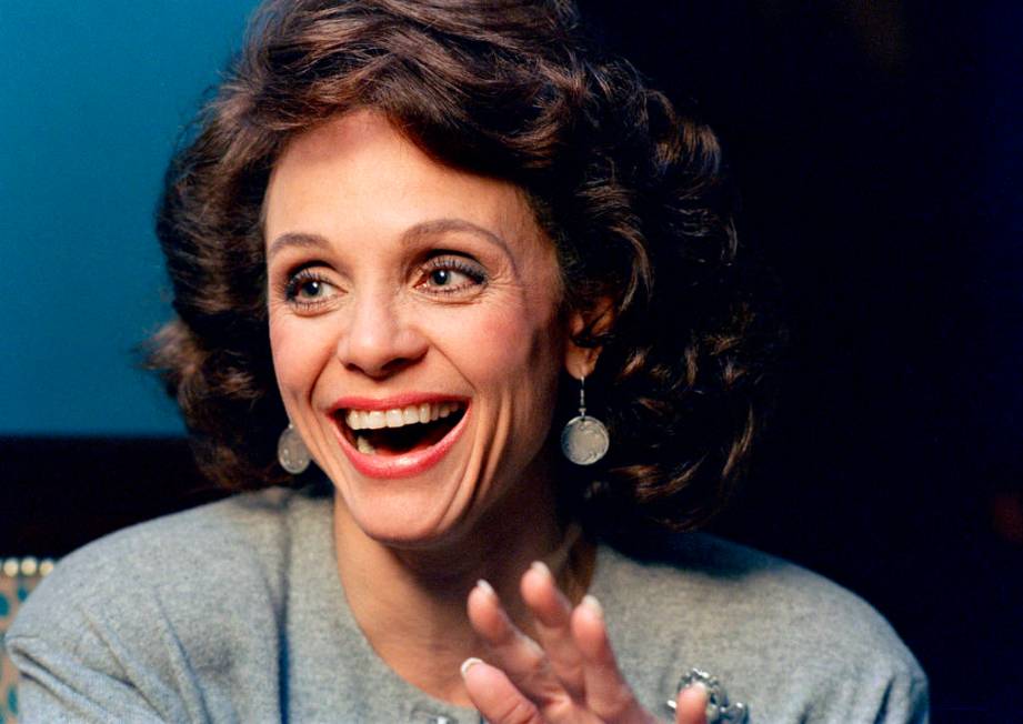 Actress Valerie Harper laughs during an interview in New York in 1987. (AP Photo/Ron Frehm)