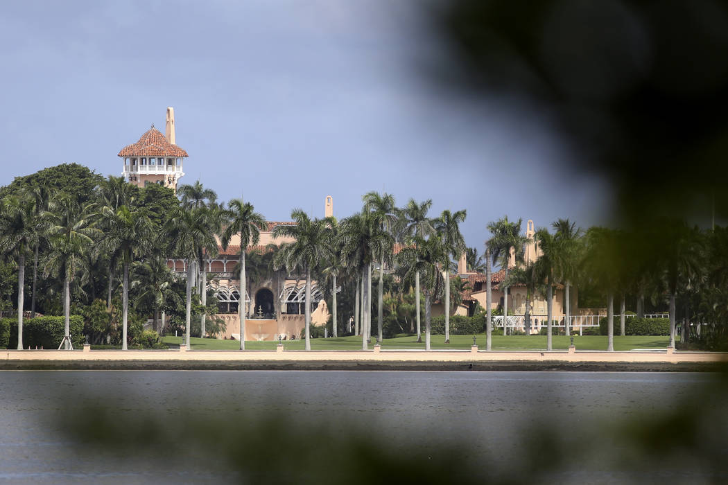 President Donald Trump's Mar-a-Lago resort is shown, Friday, Aug. 30, 2019, in Palm Beach, Fla. ...