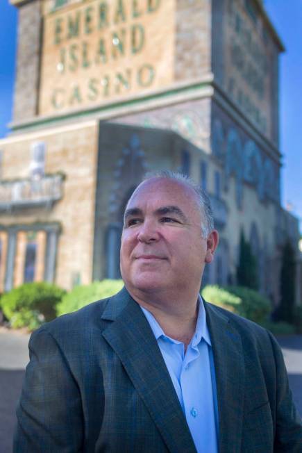 Emerald Island Casino Owner Tim Brooks outside of the Emerald Island Casino off South Water Str ...