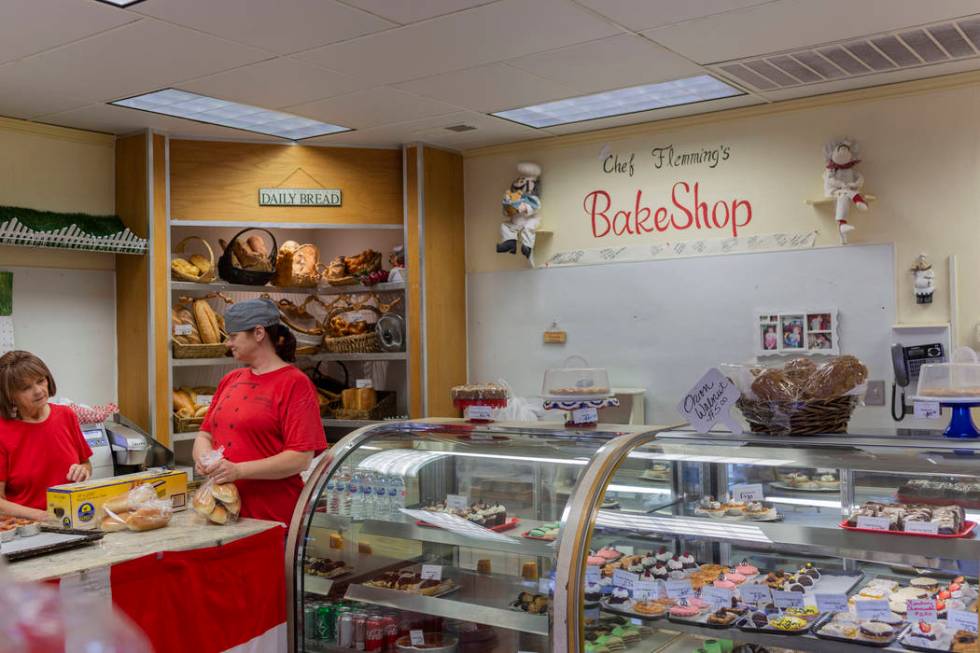 Chef Flemming's Bake Shop manager Natalie Buhle, left, and assistant baker Vicki Efurd-White so ...